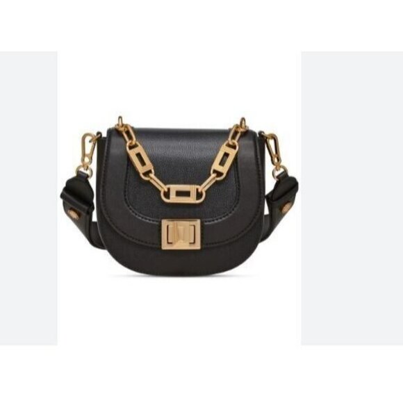 KARL LAGERFELD Paris Ivette women's mini crossbody shoulder bag - BLACK / GOLD - Picture 1 of 8